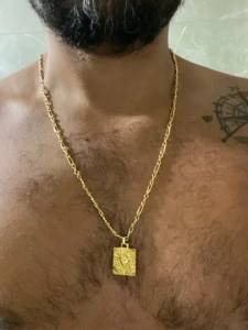 Corrente Em Ouro 18k Com Pingente