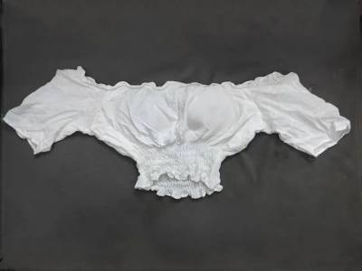 Cropped Branco Ciganinha Com Bojo. br 