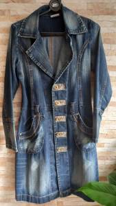 Sobretudo Casaco Jeans Tam 36