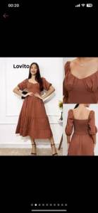 Vestido Terracota Gg (novo)