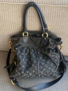 Bolsa Louis Vuitton Jeans Preta Original