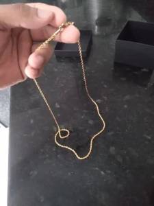Cordo Masculino Banhado Ouro 18k