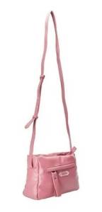 Bolsa Tiracolo Crossbody Acolchoada Mdia Rosa Anacapri