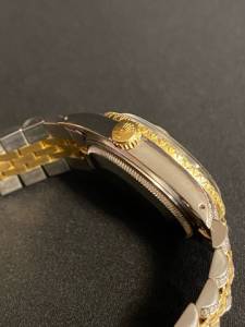 Rolex Date Just - Ao E Ouro 5,8 Ct De Diamantes