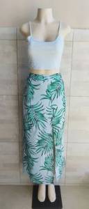 Novo: Conjunto Em Polister Com Fenda M