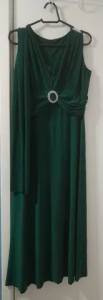 Vestido Festa Verde Esmeralda ( Tamanho 46 )