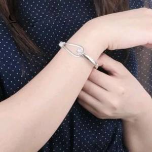 Bracelete Rosa Prateado
