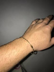 Pulseira Em Ouro 18k 19 Cm Oca