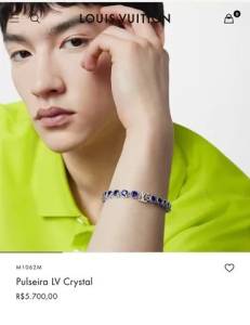 Pulseira Louis Vuitton Cristal Novssima Comparada Na Europa