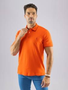 Golo Polo Camisa Camiseta Masculino Laranjado P M G Gg Xg