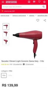 Secador Gama Linha Profissional