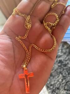 Corrente + Pingente Em Ouro 18k