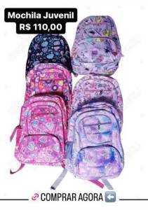 Mochila Juvenil R$ 110,00 Entrega Grtis