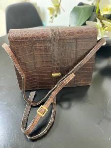 Bolsa Couro De Crocodilo