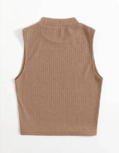 Cropped Nude Canelado Shein