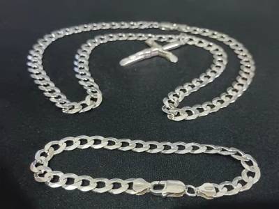 Conjunto Escamado De Prata