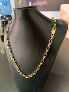 Corrente 22 Gramas Em Ouro 100% 18k