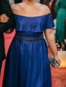 Vestido De Festa Azul Marinho
