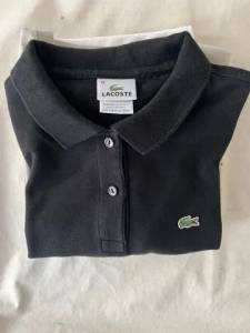 Camisa Polo Lacoste Feminina Preta