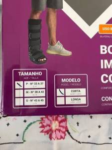 Bota Imobilizadora Comfort Hidrolight