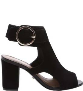 Sandal Boot Preta Em Camurcina
