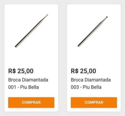 Broca Diamantada Piu Bella ( Consultar Modelos Disponvel)