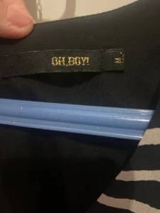 Vestido Cinza E Preta Da Oh Boy! Tamanho M