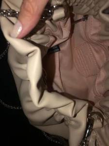 Bolsa Pequena Arezzo Off-white Com Ala Prata Removvel