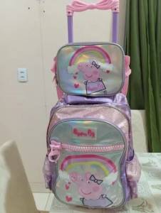 Mochila E Lancheira Da Peppa Pig
