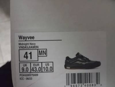 Tnis Vans Wayvee Azul Marinho/preto