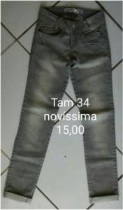 Cala Jeans Cinza 34 Nova