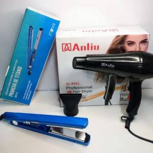 Secador De Cabelo Profissional  + Chapinha Titanium