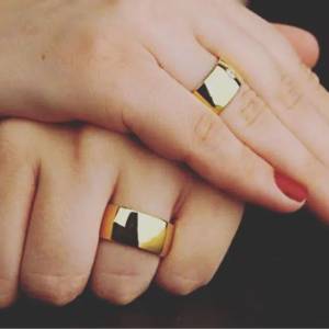 Alianas Banhadas A Ouro 18k