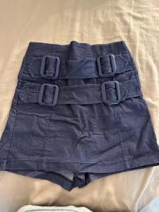 Conjunto Shorts Saia Cintura Alta E Top Tam M