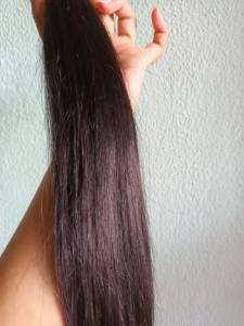 Cabelo Liso Humano Em Tela