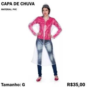 Capa De Chuva Transparente.