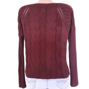 Blusa De L Trico Bordo Tam.m