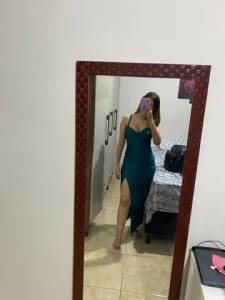 Vestido Com Fenda Festa