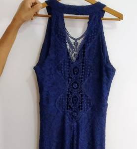 Vestido De Festa Longo Azul Escuro