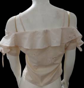 Blusa Bege Em Broderie/laise
