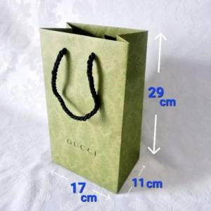 Sacola Gucci 17 X 29 X 11cm Original Verde