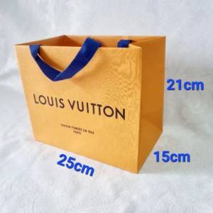Sacola Louis Vuitton 25 X 21 X 15cm Original Laranja