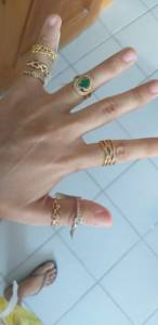 Sp ltimos Anis Femininos E Lindos, Banhados Ouro 18k Novos