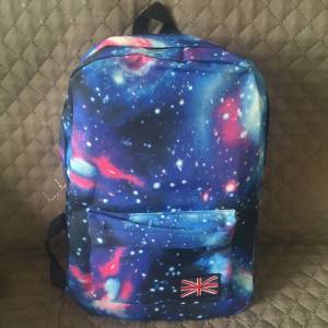 Mochila De Lona Universo/via Lctea - Estudantil, Bsica