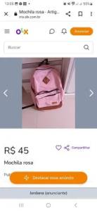 Mochila Rosa