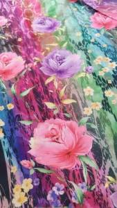 Saia Longa Envelope - Floral