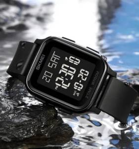 Relgio Skmei 1858 Unissex  Prova Dgua 50 Metros - Black