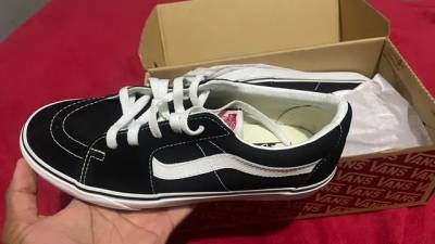 Tnis Sk8-low Black True White Vans