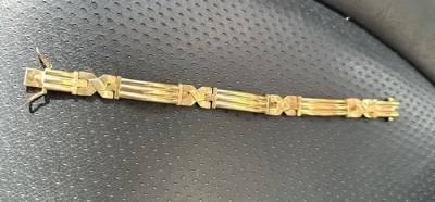 Vendo Pulseira De Prata Banhada A Ouro Nova