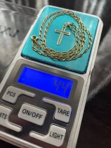 Corrente De Ouro 18k 750 Grumete Com Pingente